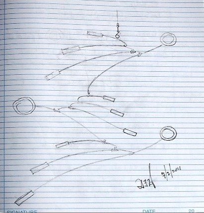 Skecth of Mobiles before Designing in CAD